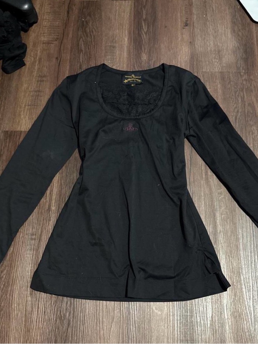 VIVIENNE WESTWOOD ANGLOMANIA Black Lace Milkmaid Top 🪷